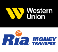 logo western union, Ria money transfer