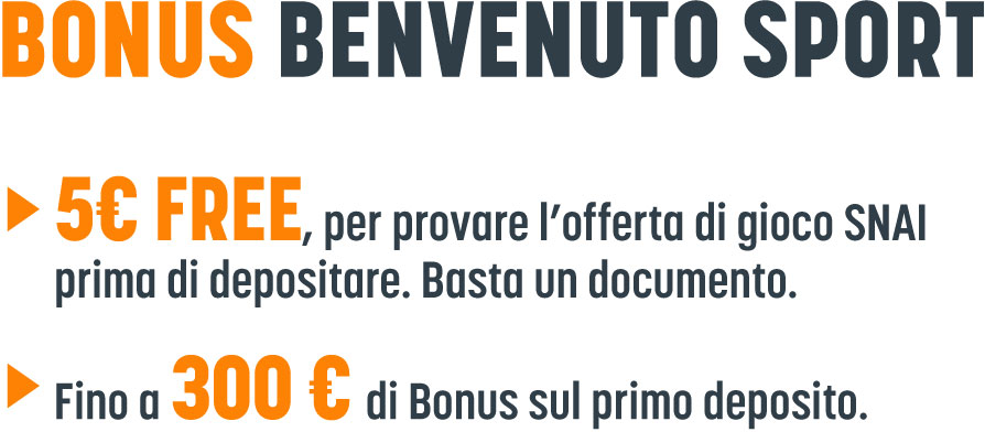 bonus benvenuto